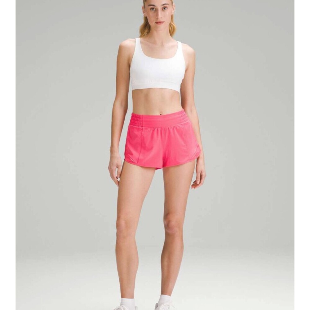 Lululemon Hotty Hot High-Rise Lined Short 2.5" Lip Gloss Size 8